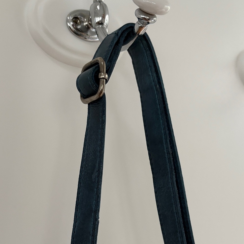Latico Leather Blue Crossbody Bag - Picture 3 of 9